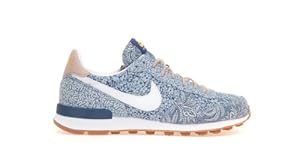 Nike Internationalist Liberty Women's Shoes Blue Recall/Atomic Mango/Gum Med Brown/White 654938-400 (SIZE: 7.5)