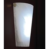 Exciting Lighting EZ4000 Wireless Wall EZ Sconce White Frosted Marble