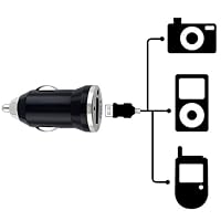 Universal Mini USB Car Charger Adapter, Black