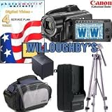 Canon Vixia HG21 AVCHD 120GB HDD Camcorder w/12x Optical Zoom + BP-819 Battery + Rapid AC Charger + ICON Camcorder Case + Samsonite Tripod 54'' + 4-Year Extended Warranty Plan + Tiffen 3pc Filter Kit