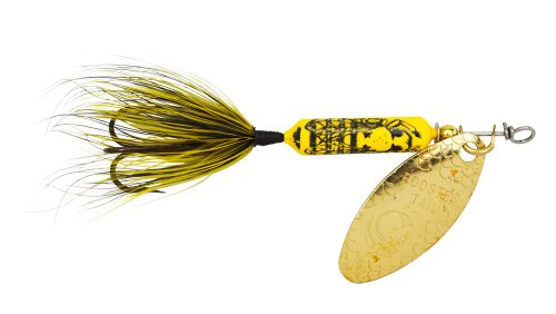 Yakima Bait Wordens Original Rooster Tail Spinner Lure, Bumblebee, 3/8-Ounce