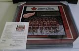Detroit Red Wings Signed Framed Poster 30+ Sigs JSA Yzerman Federko Salming
