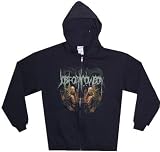 JOB FOR A COWBOY - Twins - Black Zip Up Hoodie