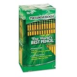 Dixon Ticonderoga 13872 Woodcase Pencil, HB #2, Yellow Barrel, 96 per Pack