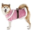 PINK MRS. CLAUS DOG DRESSWO HAT VELOUR - M