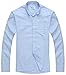 Ivyrobes Mens Tab-Collar Long Sleeves Clergy Shirt Sky Blue