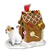 Bulldog White Ginger Bread Dog House Ornament