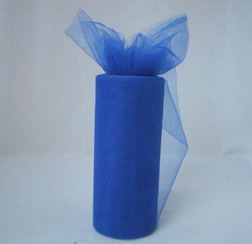 ROYAL BLUE 6"x25 Yards Tulle Fabric Spool Roll Wedding Gift Pew Bows Craft Chair Sashes Party Bridal Shower Decoration