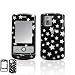 BLACK STARS DESIGN SNAP-ON COVER HARD CASE PROTECTOR for LG CU720 SHINE