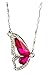 Mikiy Women's Fashion Alloy Diamond Butterfly Crystal Pendant Necklace