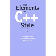 The Elements of C++ Style (SIGS Reference Library)