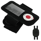 Black Sports Armband Case for Apple iPod Nano 5th Generation with Shoe Silicone Pouch for Nike+ iPod Sensor (iPod NOT Included)