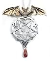Lamia Gothic Forbidden Vampire Bat Pentacle Pendant Necklace