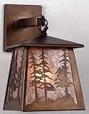 LAMPS BEAUTIFUL Rustic Lodge Tall Pines Wall Sconce by Meyda Tiffany--Excellent customer service--see our feedback.
