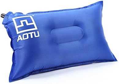 Afunti® The Best Inflatable Travel Pillow, Self Inflating Travel Pillow, Air Travel Pillow. A comfortable inflatable pillow for the airplane, beach, camping, or relaxing outdoors. (Blue)