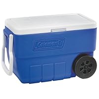 Coleman 50-Quart Wheeled Cooler (Blue)
