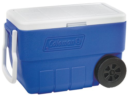 Coleman 50-Quart Wheeled Cooler (Blue)