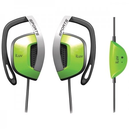 41CM4ZH8puL iLuv i303GRN In Ear Sports Ear Clips (Green)