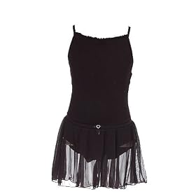 Buy Capezio Little Girls Dancewear Black Leotard Dance Skirt Girl 8-12 by Capezio