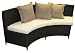 Como Quarter Round Sofa (Espresso) (84.00"H x 23.00"W x 32.00"D)