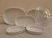 Corning Ware Casserole: French White Oval Baking Dishes ~ Sizes: 475 ML, 1 Liter, 1.8 Liter, 2.5 Liter ~ Glass Lid Cover ~ 6 Piece Set