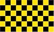 Black and Yellow Checkered Flag - 3 foot by 5 foot Polyester (NEW)