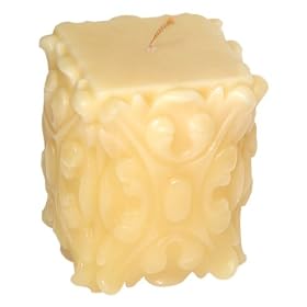 Sculpted Acanthus Decorative Hand-made Unscented Candle Lamp - Small - 3