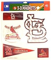 MLB St. Louis Cardinals 5-Piece 3D Multi-Magnets (1 sheet)