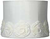 Creme Crochet Flower Drum Shade 13x14x10 (Spider)