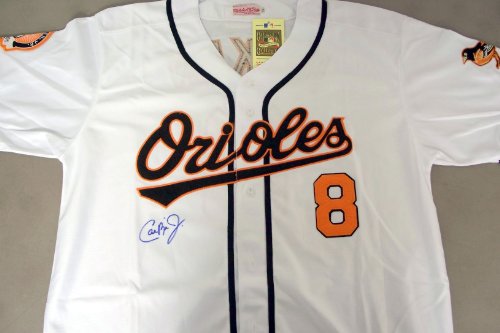 Cal Ripken Jr Autographed Authentic Baltimore Orioles Jersey w/ Ripken holo cert