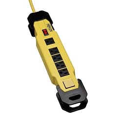 Tripp-Lite TLM609GF 6-Outlet Safety Power Strip with Metal Housing (OSHA Yellow)