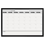 Board Dudes 24x36 Black Painted Framed Magnetic Dry Erase Calendar (17006BDVA )