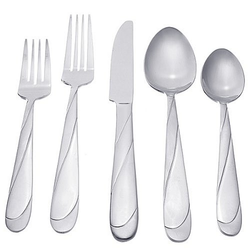 Cambridge Silversmiths Camber Sand 45-Piece Flatware Set, Service for 8