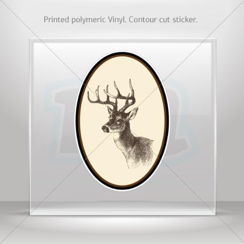 Decal Stickers Deer Decor Motorbike Bicycle Vehicle Racing Garage Store home (35 X 23.9 In)