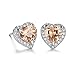 Women Earrings Heart Diamond Cubic Zirconia Stud Earrings for Women Earrings Studs Fashion Jewlery Ear Studs