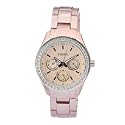 Fossil Damen-Uhren Multifunktion Stella Aluminium Rosé Quarz Analog Es2975