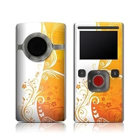 Orange Crush Design Protective Skin Decal Sticker for Flip ULTRA HD (2nd Generation) Digital Camcorder