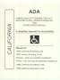 ADA Americans with Disabilities Act Compliance Manual for California