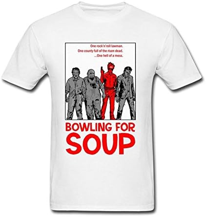 Hoyun Men Bowling for Soup Cool T-shirt White XXL