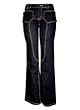 SOUTH END: Unique Curve Hugging Stretch Denim Jean with Unique Button Pockets