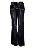 SOUTH END: Unique Curve Hugging Stretch Denim Jean with Unique Button Pockets