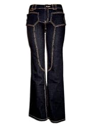 SOUTH END: Unique Curve Hugging Stretch Denim Jean with Unique Button Pockets