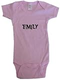 EMILY / Hurry Up - Name-series - White or Pink Onesie / Baby T-shirt