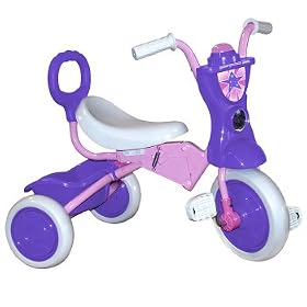 Pink Preschool Fold-Up Tricycle by Friendly Toys