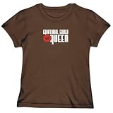 T-SHIRT WOMAN BROWN   EQUATORIAL GUINEA QUEEN   Large