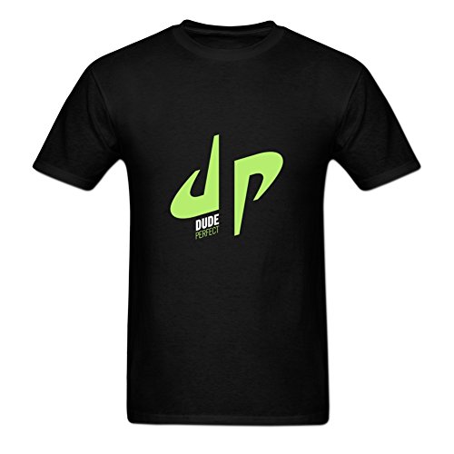 Blacksoul Men's Dude Perfect DP Logo Short Sleeve Crew Neck T-Shirt L Black