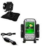 HTC TILT Auto Bean Bag Dash Holder with Car Charger - Uses Gomadic TipExchange