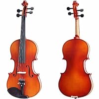 Cecilio CVN-300 Ebony Fitted Full Size 4/4 Antique Finish Orchestra Violin with Case and Accessories