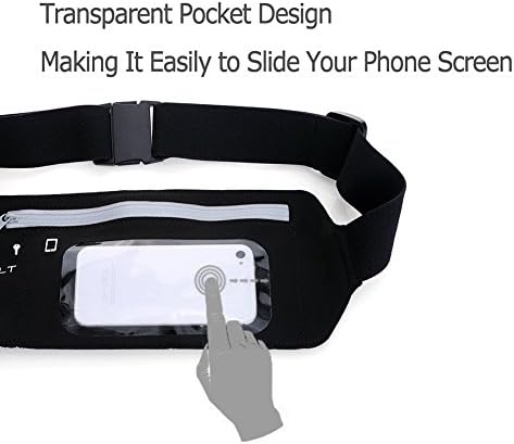 Touchscreen Compatible Running Belt by IFITBELT - Running Waist Packs fits iPhones or Smartphones for Men and Women/ Exercise Fanny Packs Workouts Cycling, Hiking, Walking, Running, Jogging
