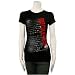 Ohio State Buckeyes Ladies Black Foil Burst T-shirt